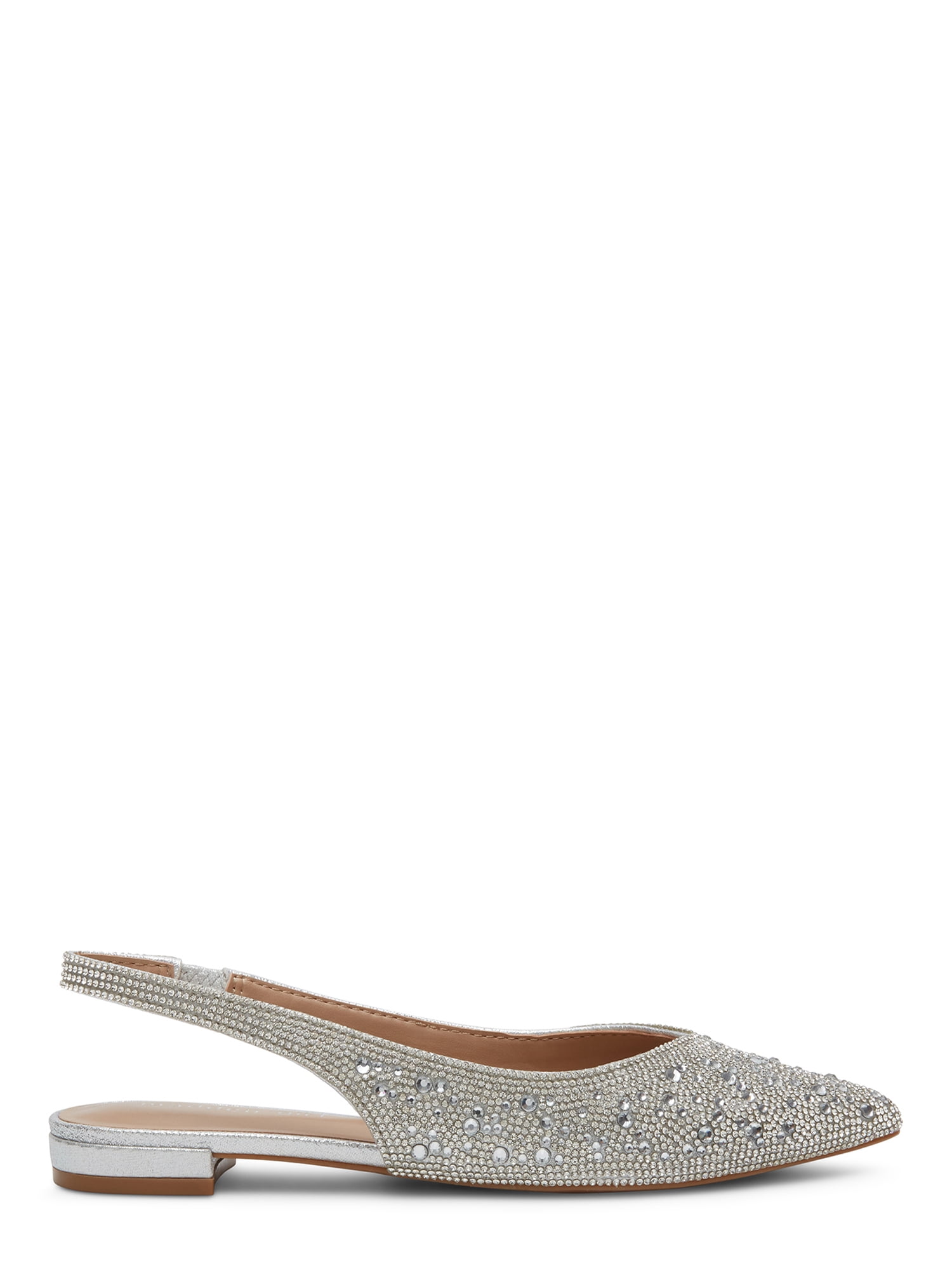 Madden Girl Women's Delaney-R Dressy Rhinestone Slingback Flats