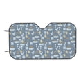 thumbnail image 7 of Fotbe Blue Bathroom Car Windshield Sunshade | Sun Visor Protector Front Window Shade, Keeps Out UV Rays, Keeps Your Vehicle Cool-Medium, 7 of 7