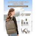 thumbnail image 4 of Travel Backpack For Women Men Airline Approved Carry On Bags For Airplanes Dark Brown Laptop Backpack Personal Item Backpack For Traveling On Airplane College Backpack With Laptop Compartment, 4 of 11