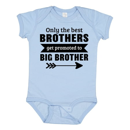 

Inktastic Only the Best Brothers Get Promoted to Big Brother Gift Baby Boy or Baby Girl Bodysuit