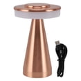 thumbnail image 1 of Portable LED Bedside Night Light 3 Color Temperature top Touch control Rechargeable Battery Bedside Lamp Rose Gold, 1 of 5