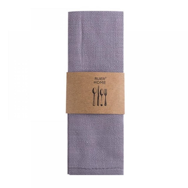 Serviette de Table Coton Lin Style Japonais Torchons Torchons Dessert Napperons