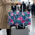 thumbnail image 3 of Garronmavis Large Quilted Duffle Bag for Women, Tropical Floral Weekender Bag with Luggage Sleeve, Lightweight Carry On Overnight Bag Travel Gym Bag for Airplane Travel, 3 of 7