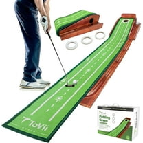 Putting Green Indoor Golf Putting Mat Indoor Golf Practice Putting Mat with Automatic Ball Return for Home,Office, and Outdoor Use
