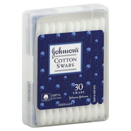 Johnson & Johnson Johnsons Cotton Swabs, 30 ea