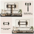 thumbnail image 6 of GUNAITO TV Stand with Adjustable Mount for TV up to 75", Big TV Stand for Living Room with 7 Fabric Drawers , Black, 6 of 8