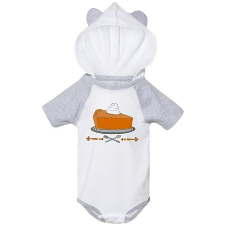 

Inktastic Thanksgiving Pumpkin Pie with Fork and Spoom Gift Baby Boy or Baby Girl Bodysuit