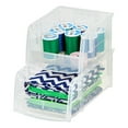 thumbnail image 4 of IRIS USA Petit Bac de Rangement Empilable, Transparent, 4 of 5