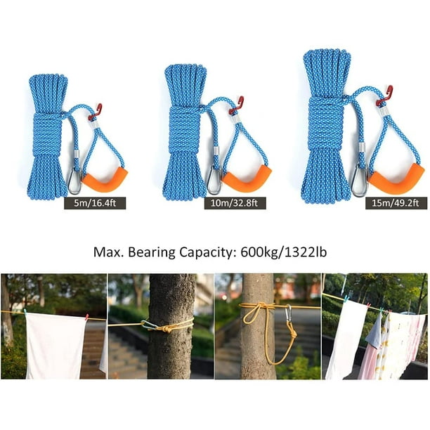 5m Clotheslines 16.4ft Length Clothesline Drying Nylon Rope with