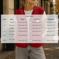 thumbnail image 3 of Women's Sherpa Fleece Vest V Neck Button Down Sleeveless Gilet with Pockets Loose Fit Casual Cozy Warm Layering Outerwear Fall Winter Red, 3 of 8