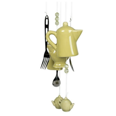 

CBE Green Porcelain Tea Pot and Cups Wind Chime