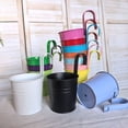 thumbnail image 4 of Hanging Metal Planter Flowerpot with Detachable Hook Drain Hole Railing Plant Pot for Balcony Garden Fence, 4 of 8