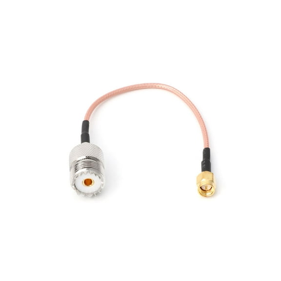 RG316 Cable Jumper Pigtail UHF SO239 Female PL259 to SMA Male Plug Crimp Adapter