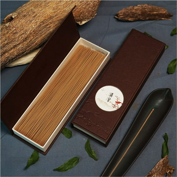 Xiao Hua 50 g de incienso natural premium, incienso de varillas de incienso, 40 minutos, receta artesanal clásica china, madera de agar infestada de insectos