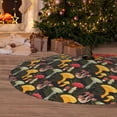 thumbnail image 6 of Yiaed Mushrooms And Fern Stems Print Christmas Tree Skirt , Tree SkirtsTree Mat for Christmas Winter Holiday Indoor Decorations-48", 6 of 7