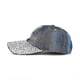 thumbnail image 1 of Gorra de béisbol de algodón de mezclilla con cinta rosa, gorra de mezclilla con flores de cristal, diamantes de imitación brillantes LingWen 8390612147098, 1 of 1
