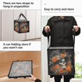 thumbnail image 2 of Home Organizer Foldable Fabric Storage Bin With Handle Skull Pumpkins, 2 of 7