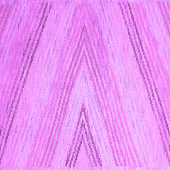 Ahgly Company Indoor Square Abstract Purple Contemporary Area Rugs, 5' Square