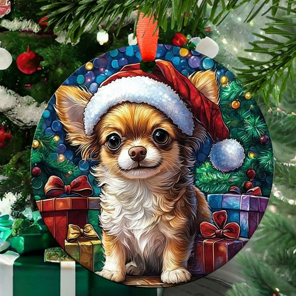 Chihuahua Dog 10 Christmas Ornament, Holiday Tree Ornament, Gift for Mom, Love Day Home Decor, Festival Gift Ornament, Keepsake 2025