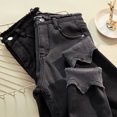 thumbnail image 6 of Fjofpr Sale Deal Winter Jeans for Men with Fleece Women Fashion Winter Warm Ripped Plus Size Trousers, 6 of 8