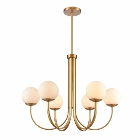 

6 Light Chandelier in Modern Style-25.25 inches Tall and 32 inches Wide Bailey Street Home 2499-Bel-4965811