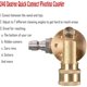 thumbnail image 4 of Swivel Coupler for Pressure Washer Tips, Gutter Cleaner Attachment, 1/4" Quick Disconnect, 240 Degree, 4500 PSI, 4 of 5