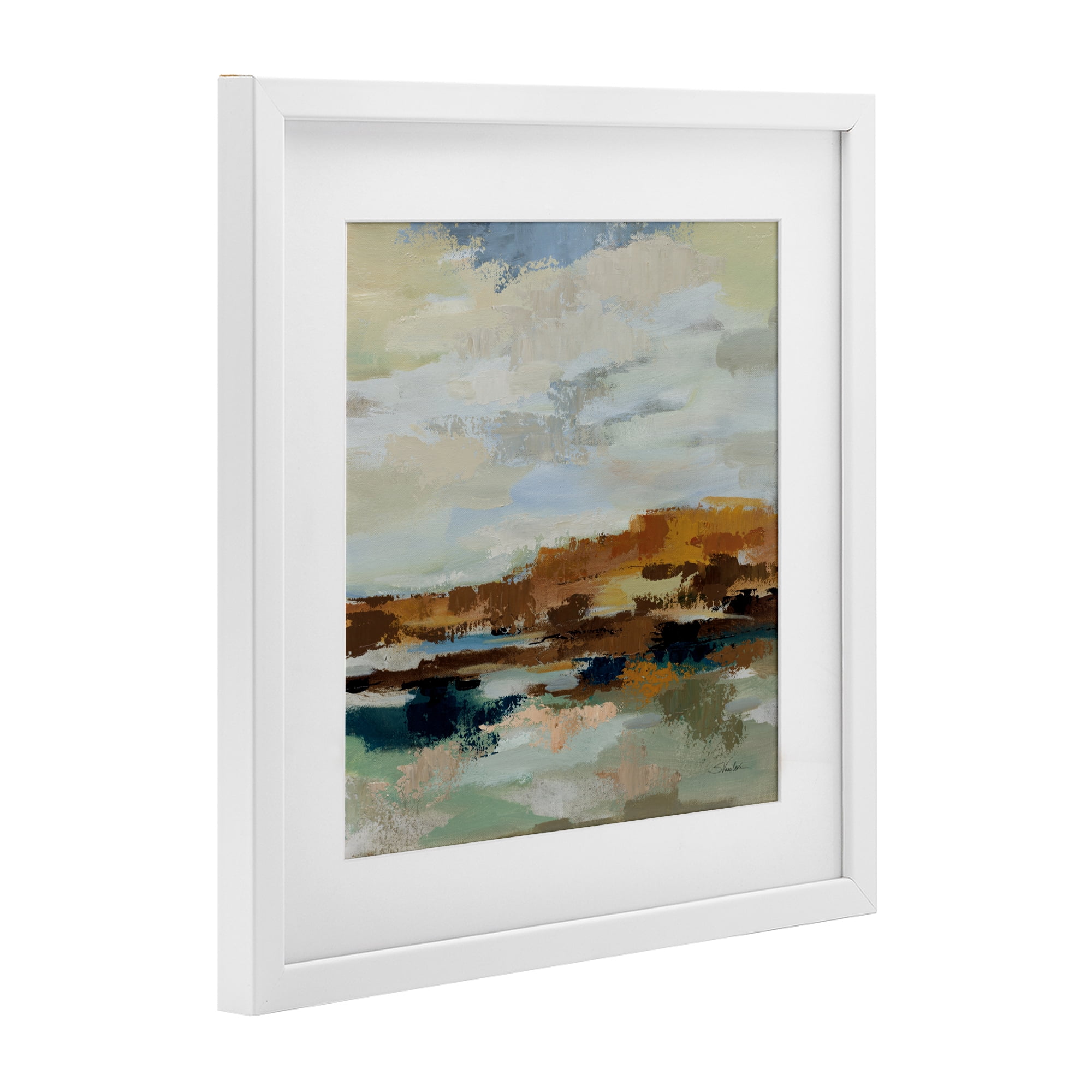 Stupell Industries American West Distortion White Framed Print Under Glass, design by Silvia Vassileva