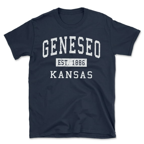 Geneseo Kansas Classic Established Men's Cotton T-Shirt