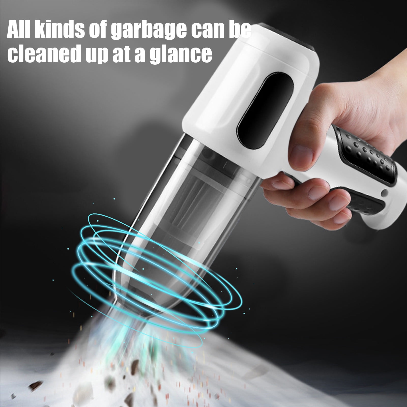 Uiz Merueh Car Vacuum Wet and Dry Mini Hand Held Vacuum Rechargeable Lightweight Small Lightweight Hand Car Vacuum Rechargeable for Pet Hair, Home, Office