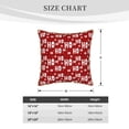 thumbnail image 4 of Haiem Ho-Ho-Ho Print Velvet Soft Solid Decorative Square Throw Pillow Covers Set with Elegant Piping Christmas Cushion Case for Sofa Bedroom Car-18"x18", 4 of 8