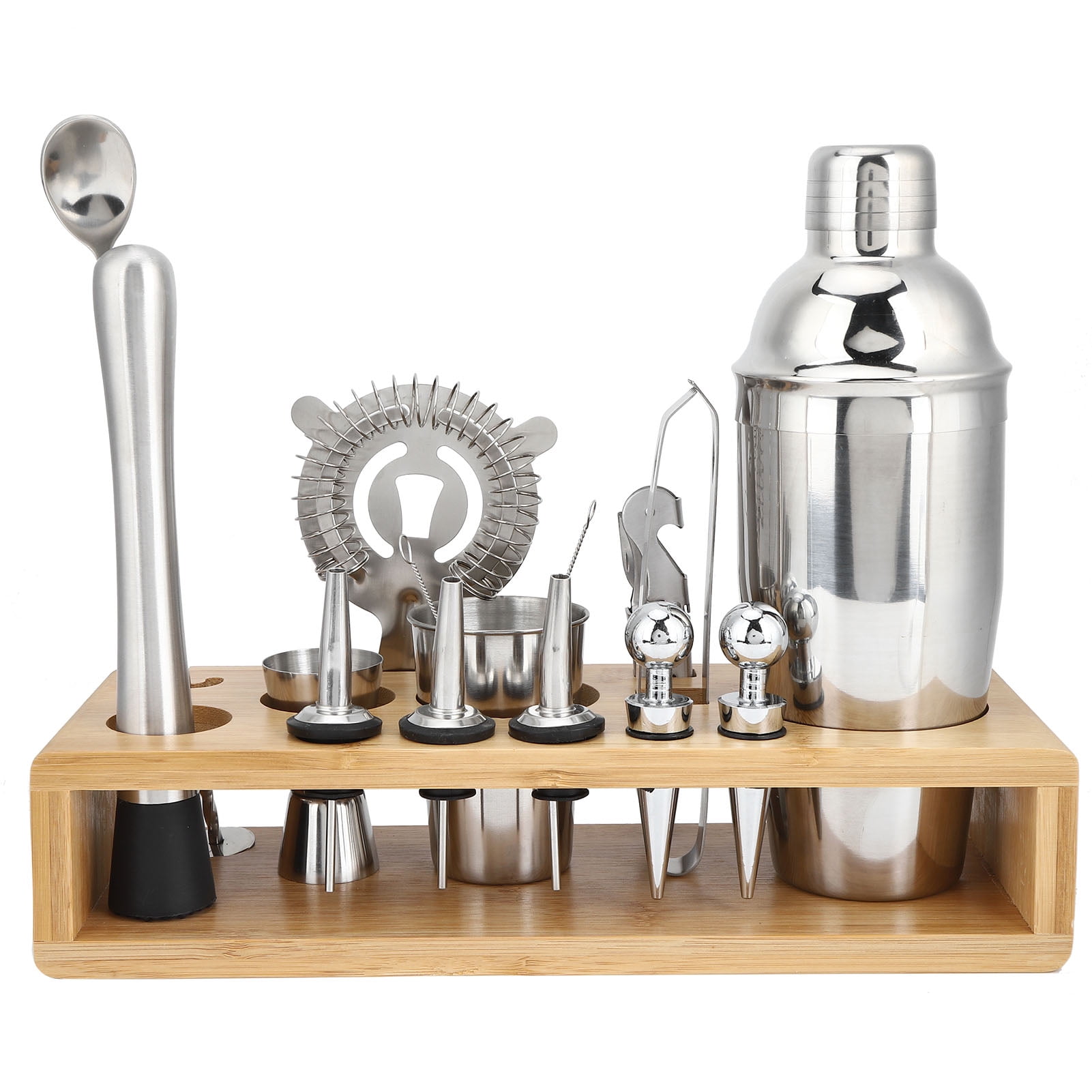 Shaker Bartender Kit, Cocktail Shaker Set, With Stand Stainless Steel