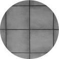 thumbnail image 1 of Ahgly Tapis Rond Lavable en Machine Intérieur Transitionnel Gris Cendré, 3 Pieds Rond, 1 of 7