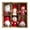 B, variant on Christmas Felt Doll Decoration, Set of 6 Collectible Wool Plush Dolls Knitted Santa Claus Pendant Doll for Home Christmas Tree Decor