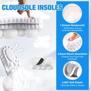 2 PCS Clouds Insoles for Men/Women,Massage Support Insoles, 6d Soft Memory Foam Cushioning Sports Cloud Insoles for Men/Women