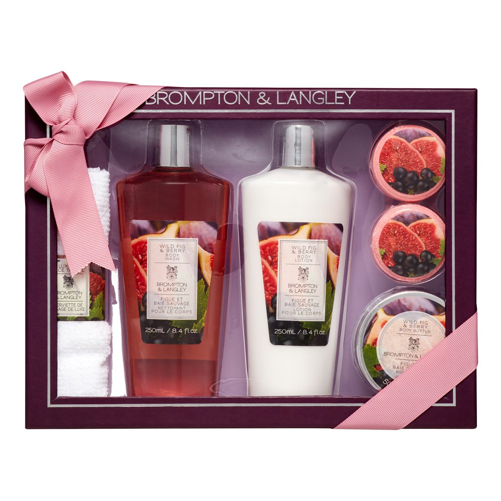 Brompton & Langley Elegant Gift Box 6Piece Set, Wild Fig & Berry