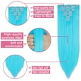 thumbnail image 3 of Women Fashion 7-piece Double-layer Full Head Hair Extension 16 Clips Thick Wig(Curly/Straight), 3 of 4