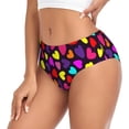 thumbnail image 2 of Balery Colorful Hearts Ropa Interior de Algodón para Mujer con Dibujo – Braguitas Cómodas y Elásticas, Estilo Clásico-Medium, 2 of 6