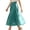 Turquoise, variant on Pleated Mesh Skirt for Women Flowy Tulle Maxi Skirt Casual Elegant Long Skirt Flowy Party Bottoms