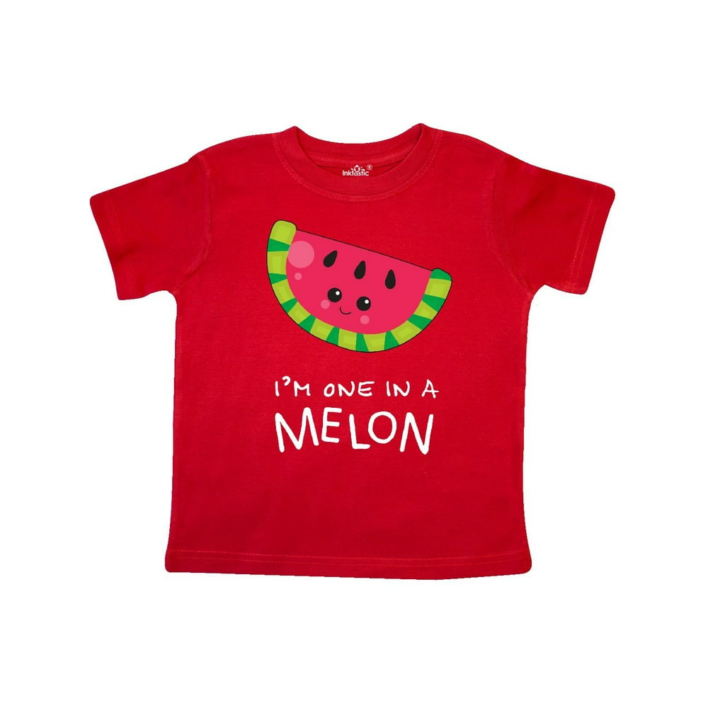 INKtastic Inktastic I'm One in a Melon Watermelon Humor Toddler Short