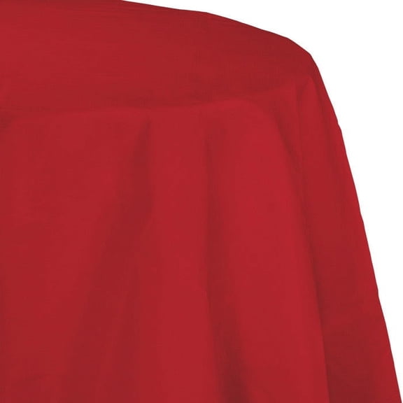 12/Case Bulk Classic Red Round Paper Table Covers 82 inch