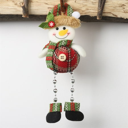 Aihome Christmas Pendant Gebu Beads Legs Window Decorate