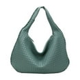 thumbnail image 6 of Fashion Woven Purse for Women Top-handle Shoulder Bag Soft Summer Hobo Tote Bag, 6 of 6