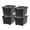 Black, variant on IRIS USA 54 Qt Stackable Plastic Storage Bins with Lids, 4 Pack - BPA-Free, - Garage Organizing Solution, Latches, Durable Nestable Containers, Secure Pull Handle - Black