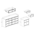 thumbnail image 4 of South Shore Versa 6-Drawer Dresser and Nightstand Set for Adult, in Weathered Oak, 4 of 8
