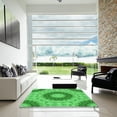 thumbnail image 6 of Ahgly Company Indoor Rectangle Patterned Neon Green Area Rugs, 8' x 10', 6 of 6