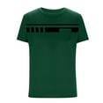 thumbnail image 5 of Fnnxeal Big & Tall Men's 3XL Army Green T-Shirt - Crew Neck with Chest Pocket, Stretchy Polyester Spandex, Wrinkle Resistant for Casual Active Wear, 5 of 5