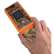 Case for CAT S22 Flip Phone, Nakedcellphone [Hunter Camouflage] Slim Hard Shell Protector Cover - Orange Camo