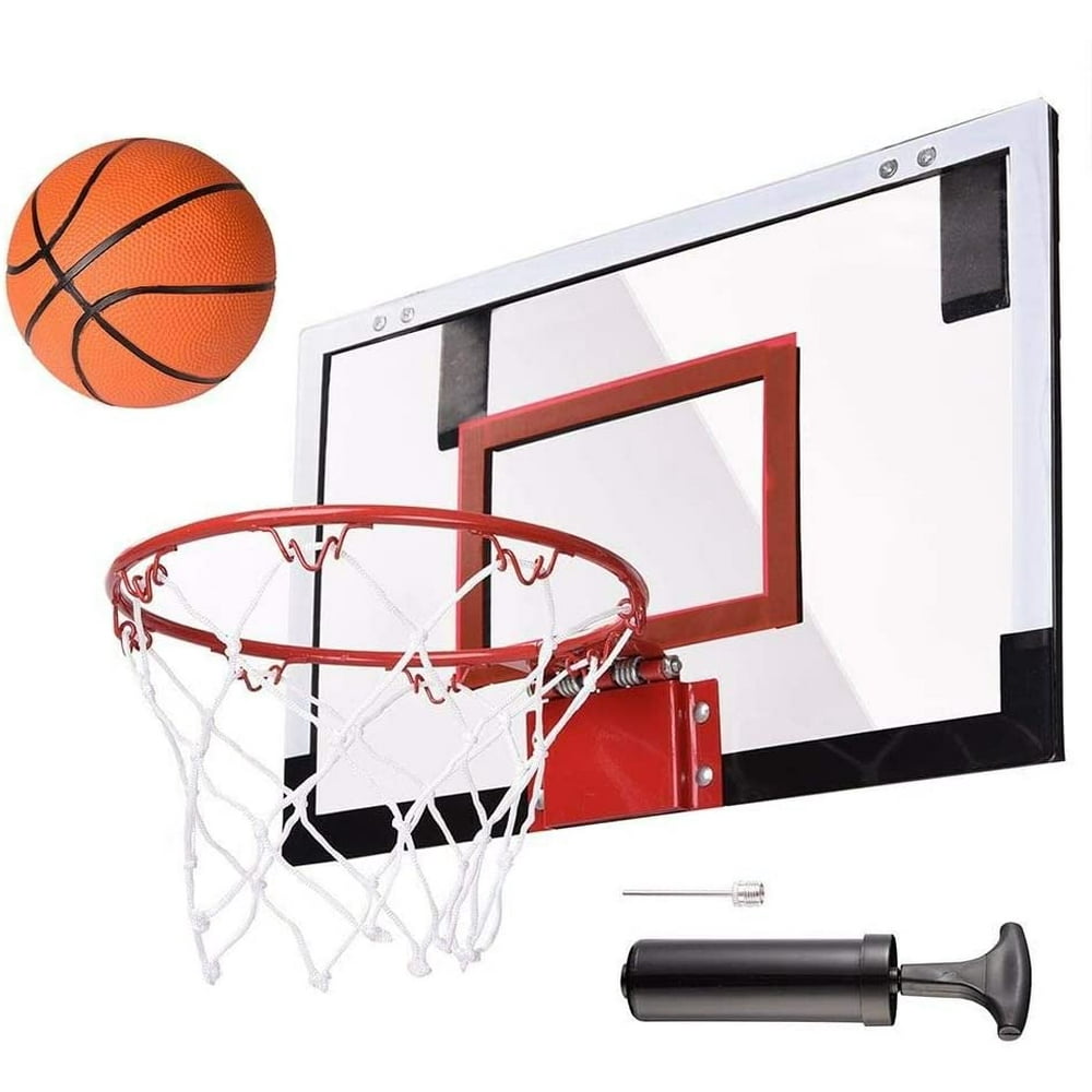 Mini Basketball Hoop System w/Ball, Indoor Outdoor Home Office Wall