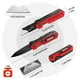 thumbnail image 2 of Cuchillo plegable/navaja multiusos WORKPRO 2 en 1 con 10 hojas, color rojo, 2 of 8