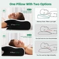 thumbnail image 4 of Memory Foam Neck Pillow – Soft, Breathable, Contoured Sleep Pillow for Side, Back & Stomach Sleepers, Skin-Friendly Comfort for Home & Travel, 4 of 7